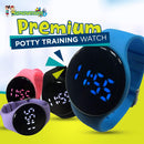 Kidnovations Premium Potty Training Watch - Toilet Training Timer - Rechargeable Water Resistant Digital Watch Reminder to Go Potty Vibrates and Plays Music Keeps Your Child Entertained at Potty Time Blue