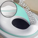 Potty Training Seat for Boys And Girls, Fits Round & Oval Toilets, Non-Slip with Splash Guard, Includes Free Storage Hook - Jool Baby